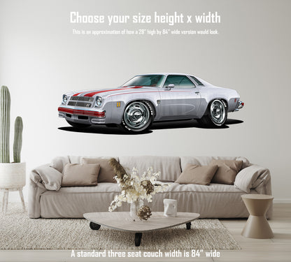 1975 Chevelle Laguna S3 Hot Rod Car Art Wall Decal
