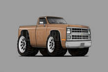 1986 4x4 Pickup Truck Car Art Wall Decal