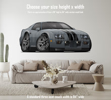 Car Art 1987 Camaro IROC Z28 Cartoon Wall Decal