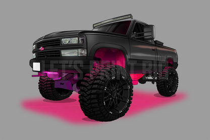 1995 Chevy K1500 Truck Car Art Wall Decal
