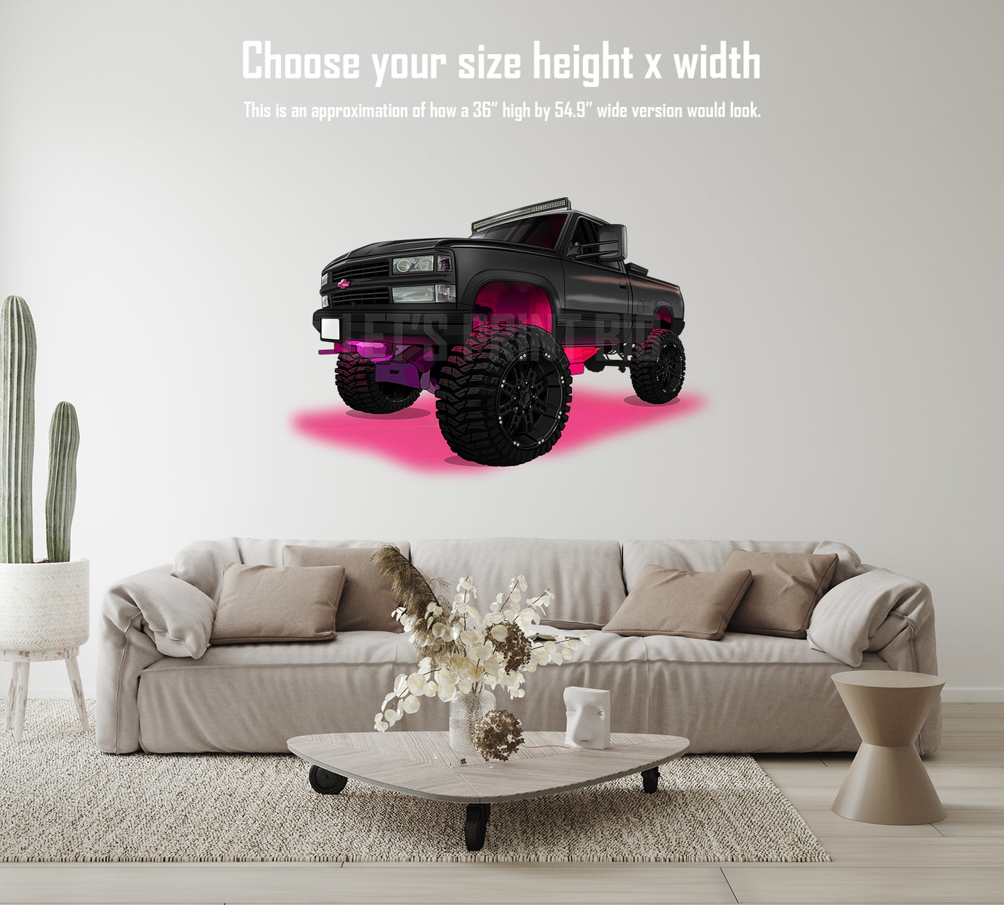 1995 Chevy K1500 Truck Car Art Wall Decal