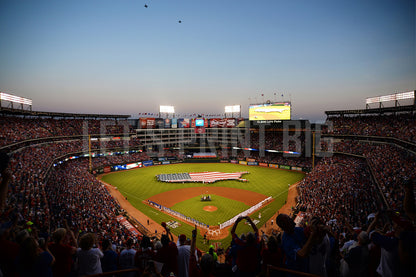 Globe Life Field Baseball Diamond Custom Designed Wallpaper