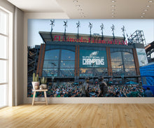 Outside of the Lincoln Financial Field Stadium Wall Mural