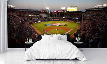 Globe Life Field Baseball Diamond Custom Designed Wallpaper