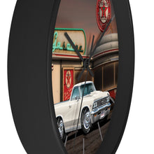 1966 El Camino Diner Car Art Wall clock