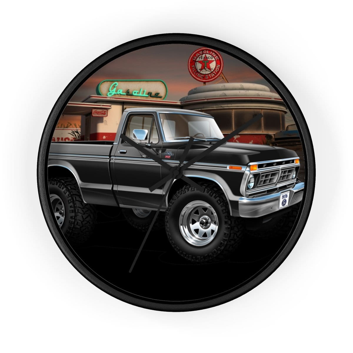 1976 F-150 Ranger XLT 4x4 Pickup Wall clock