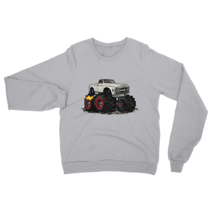 1972 GMC 4x4 Pickup Monster Truck with Rocks Car Art Classic Adult Sweatshirt