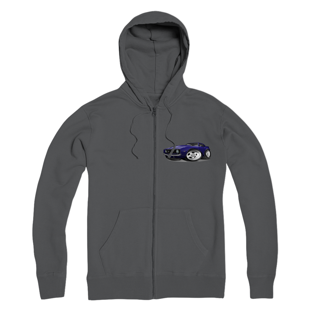 1st Generation Purple Camaro Premium Adult Zip Hoodie