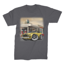 1st Generation Camaro Yellow Gas Station 2 Premium Jersey Men's T-Shirt
