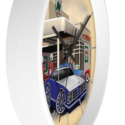 Pontiac Lemans gas station Car Art Wall clock