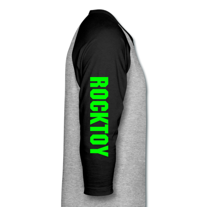 Baseball T-Shirt - heather gray/black