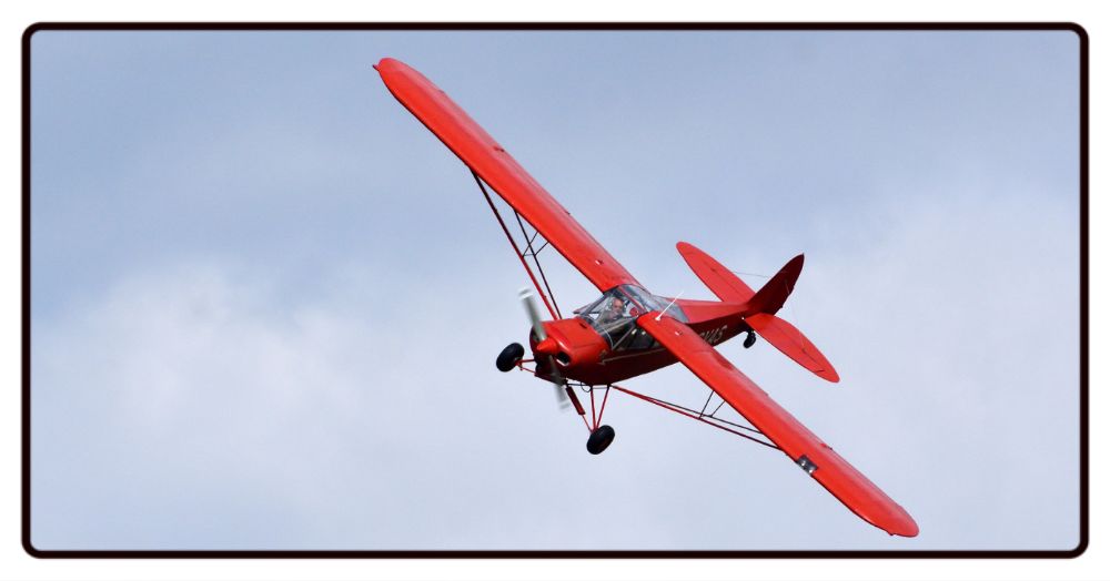 Red Piper Cub Desk Mat