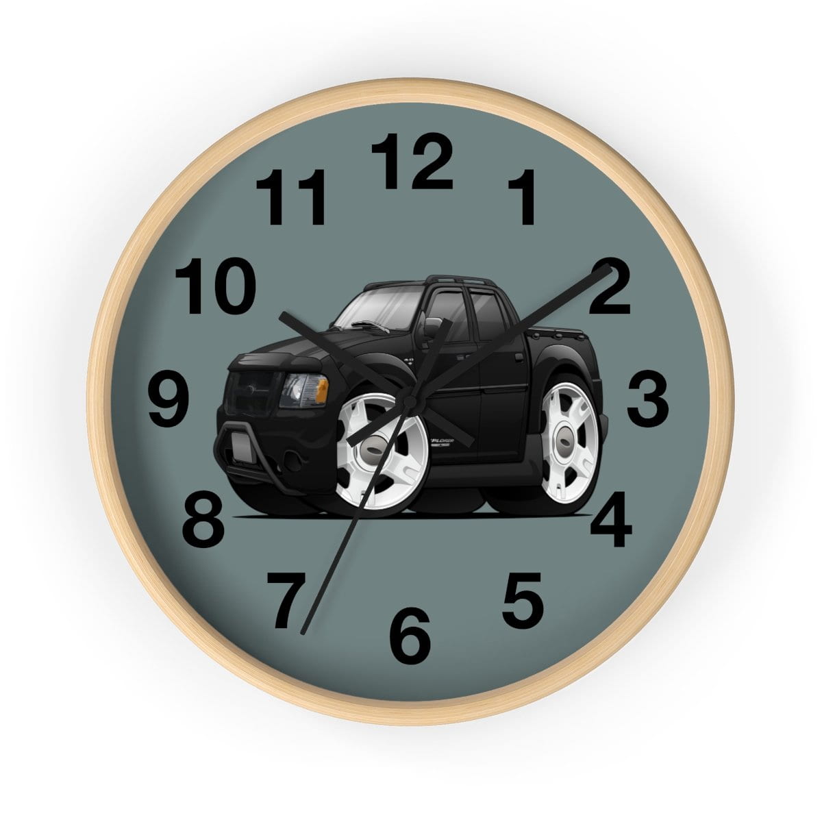 Sport Track Gray background Wall clock