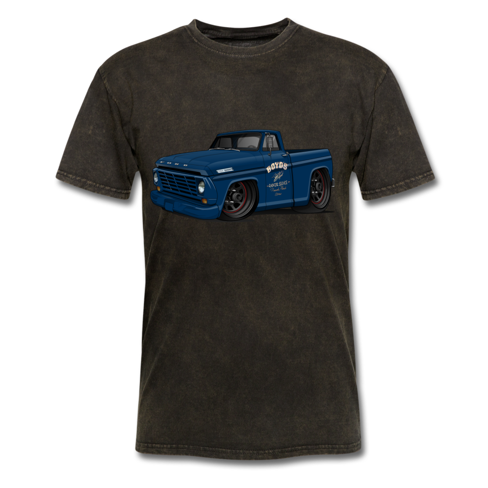 1967 Ford F-100 Men's T-Shirt - mineral black
