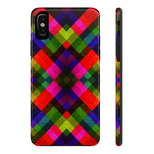 Checkered Paisley Phone Case High Quality Rubber Lined Iphone Samsung