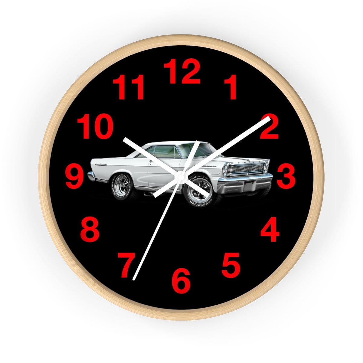 1965 Galaxie Muscle Car Art Wall clock