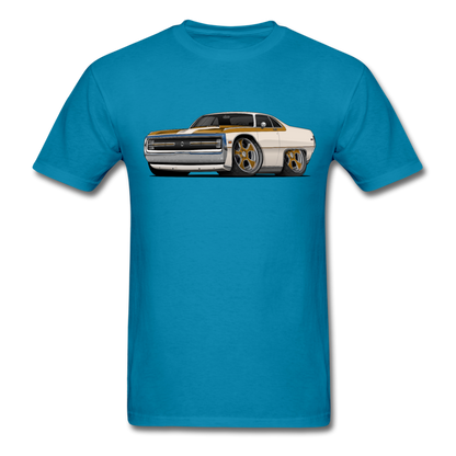 1970 Chrysler 300 Hurst Car Art Men's T-Shirt - turquoise