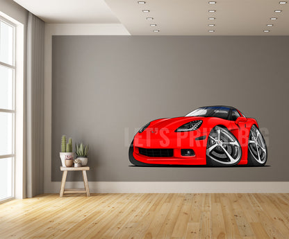 2010 Chevrolet Corvette Car Art Wall Decal