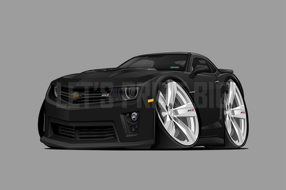 2013 Camaro Car Art Cartoon Wall Decal