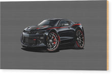 2017 Camaro Ss Car Art - Wood Print