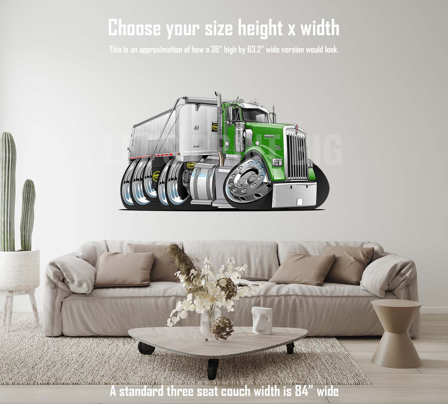 2017 Kenworth W-900-B Car Art Wall Decal