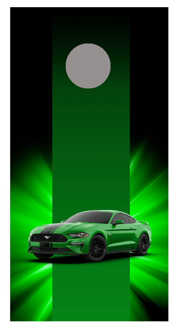 2018 Mustang Design B Corn Hole Decal Wrap
