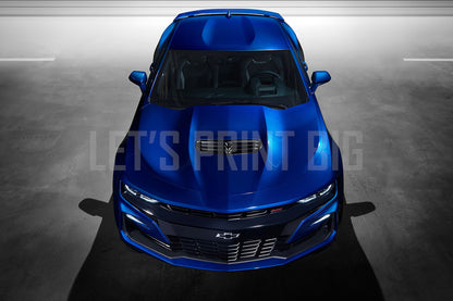 Car Art Camaro SS 2019 Blue Wall Mural