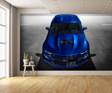 Car Art Camaro SS 2019 Blue Wall Mural