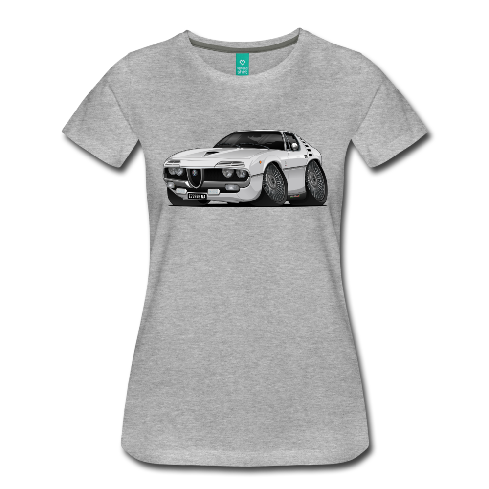 1971 Alfa Romeo Montreal Women’s Premium T-Shirt - heather gray