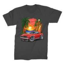 1967 Camaro SS Margaritaville Beach Car Art Premium Jersey Men's T-Shirt