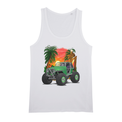Jeep 4x4 Rocktoy Rock Climber Car Art Organic Jersey Unisex Tank Top