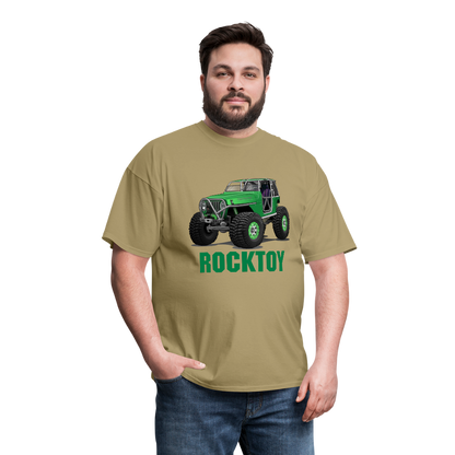 Green Jeep Rocktoy Rock Climber Men's T-Shirt - khaki