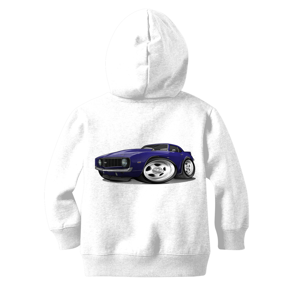 1st Generation Purple Camaro Classic Kids Zip Hoodie