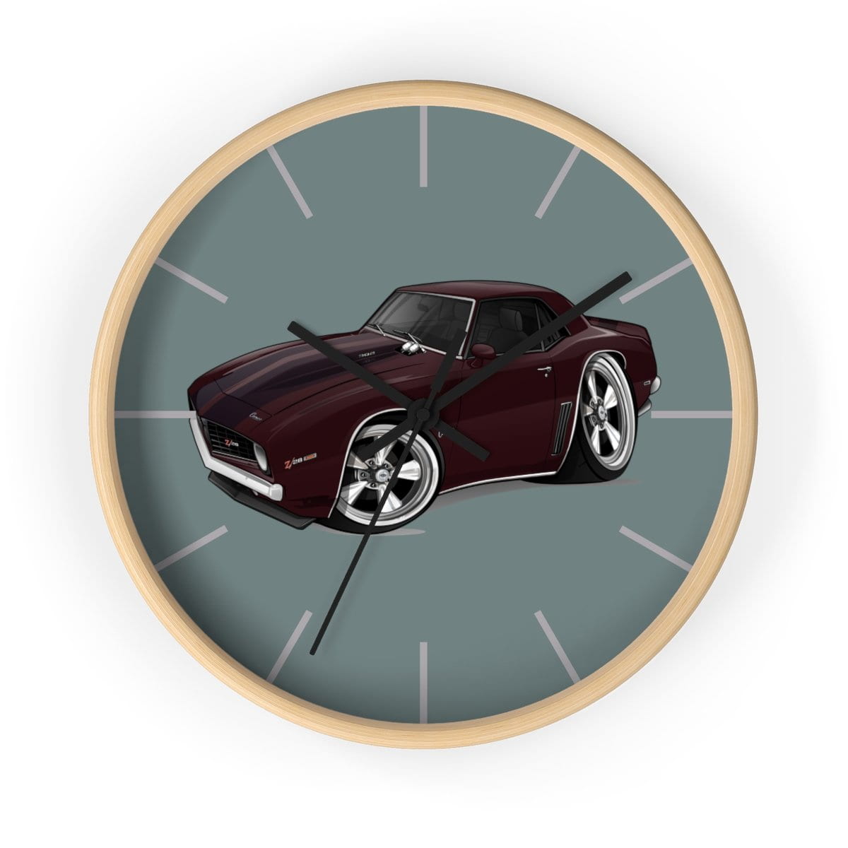 1969 Camaro Z28 Muscle Car Art Wall clock