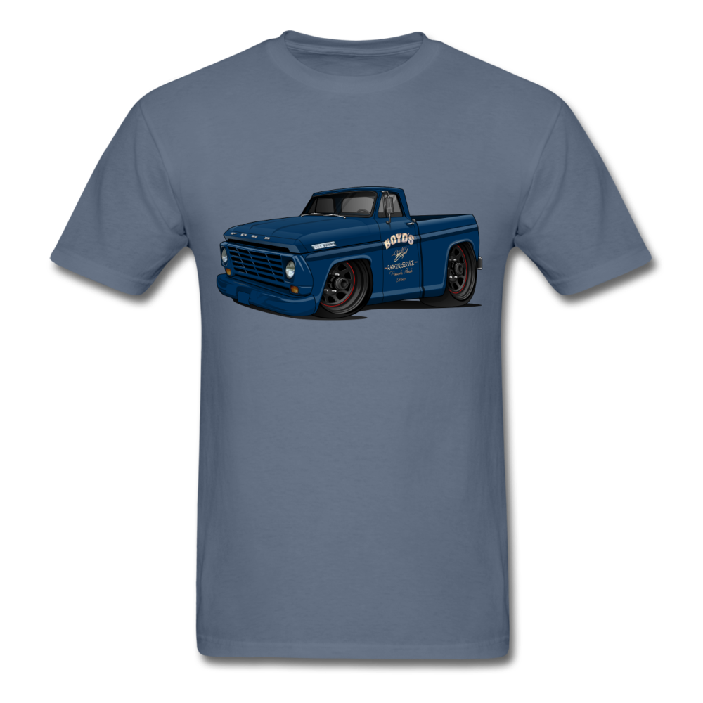 1967 Ford F-100 Men's T-Shirt - denim
