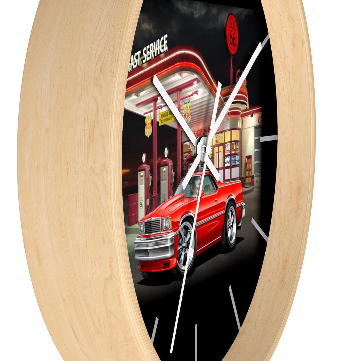 1978 El Camino Gas Station Wall clock
