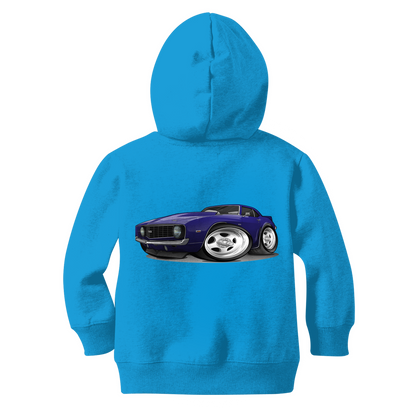 1st Generation Purple Camaro Classic Kids Zip Hoodie