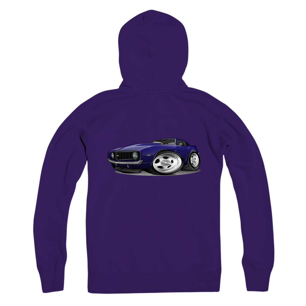 1st Generation Purple Camaro Premium Adult Zip Hoodie