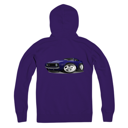 1st Generation Purple Camaro Premium Adult Zip Hoodie