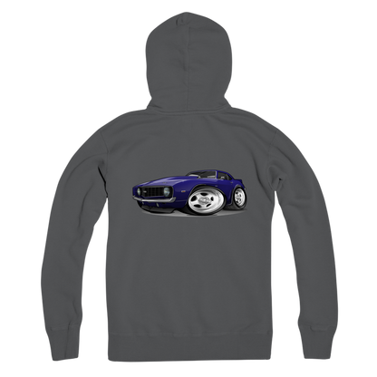 1st Generation Purple Camaro Premium Adult Zip Hoodie