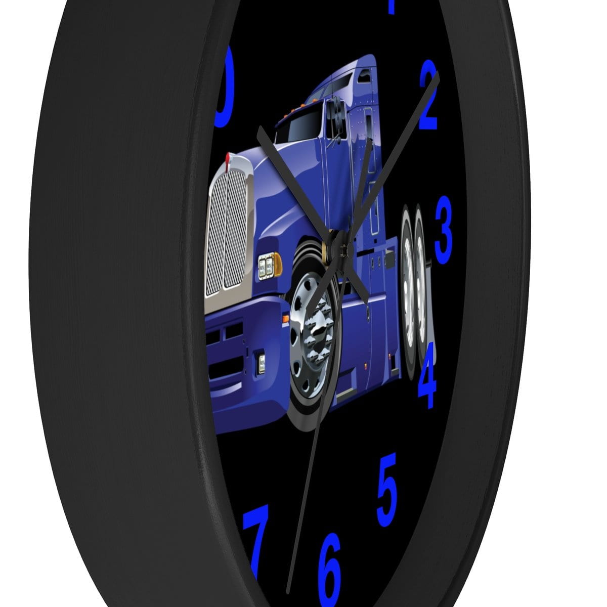 Big Blue Semi Rig Wall clock