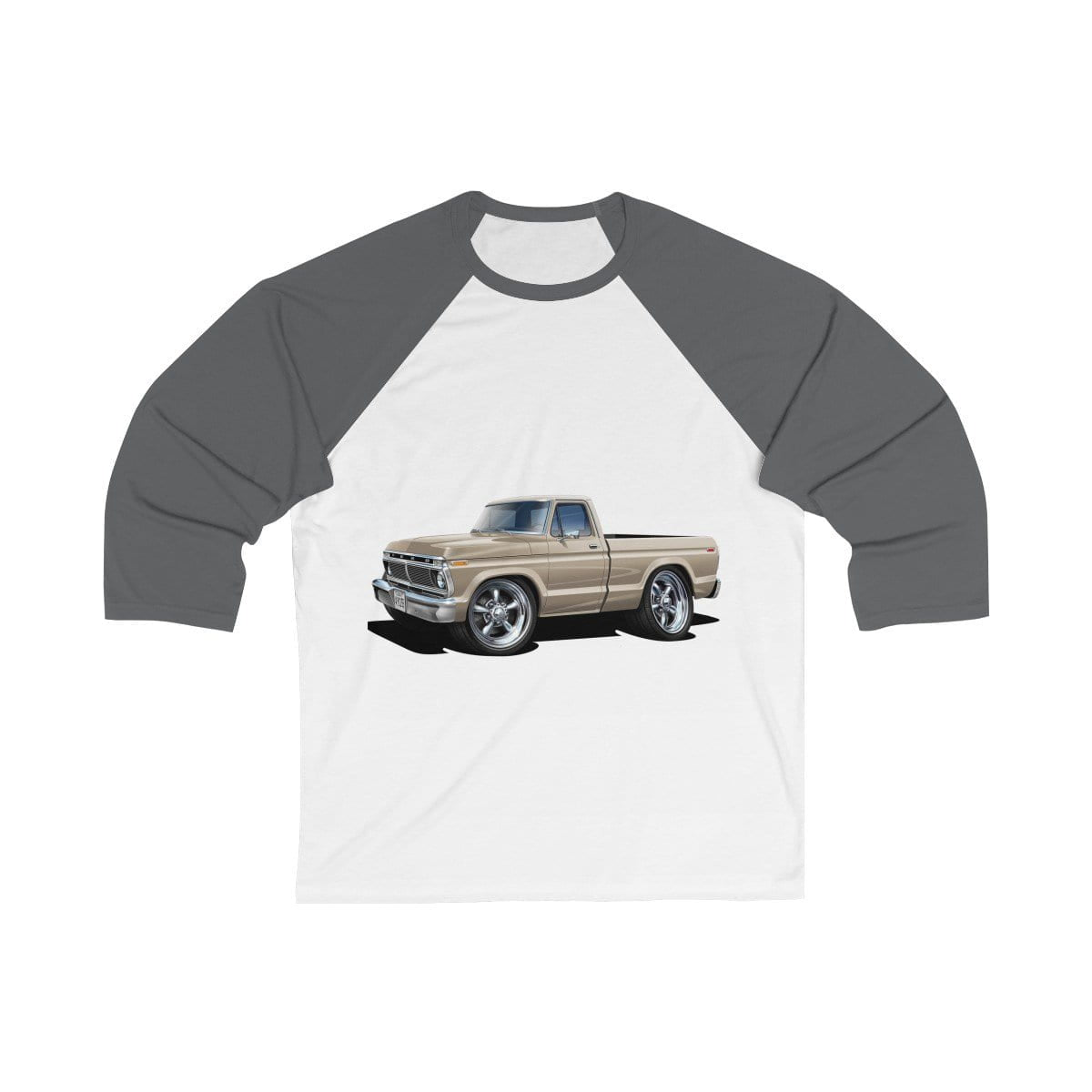 1974 F-100 Car Art Unisex 3/4 Sleeve Baseball Tee
