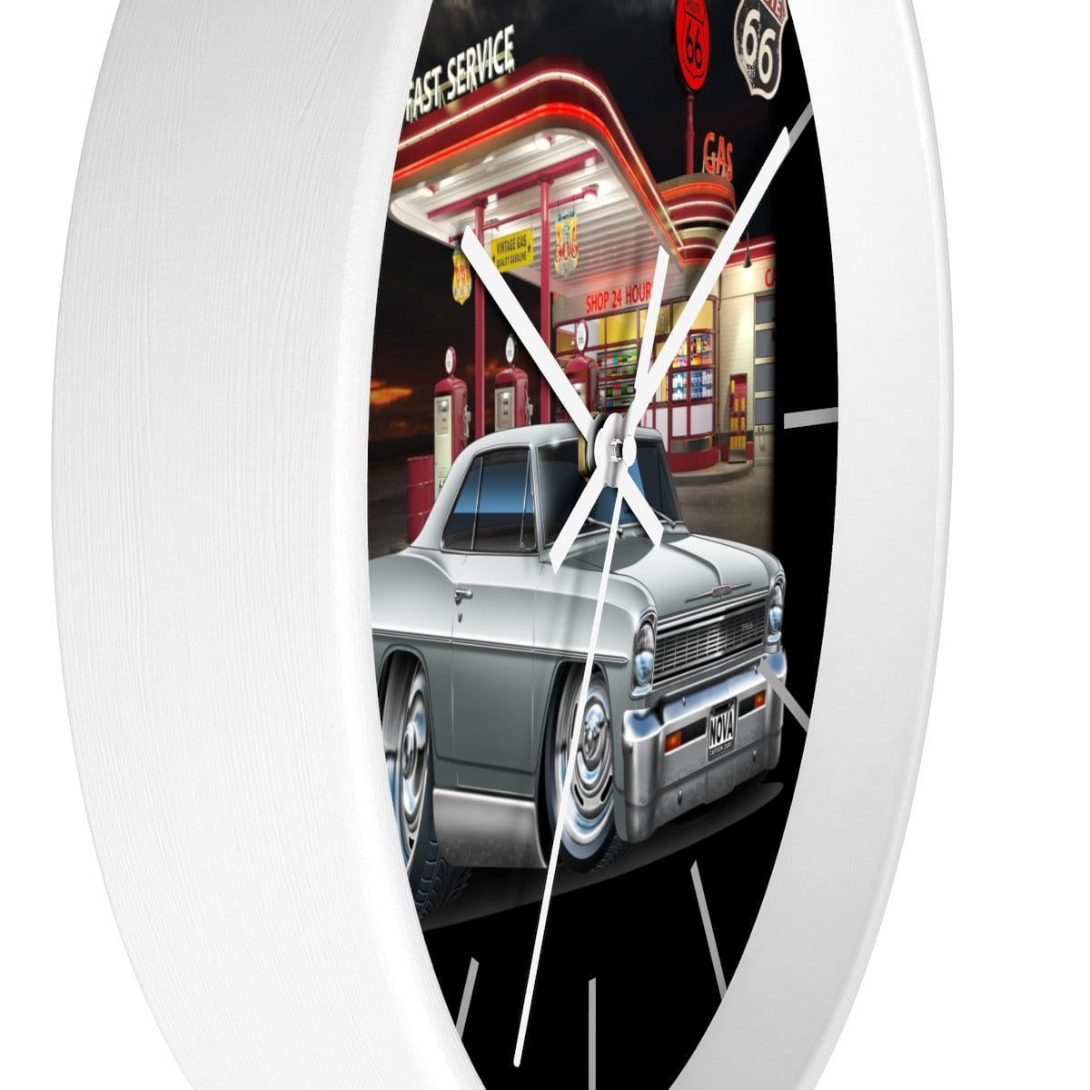 1966 Nova Vintage Gas Wall clock