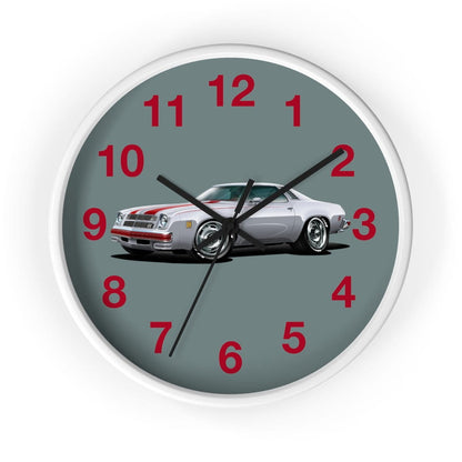 1975 Chevelle Laguna S3 Muscle Car Art Wall clock