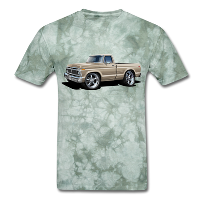 Men's T-Shirt - military green tie dye