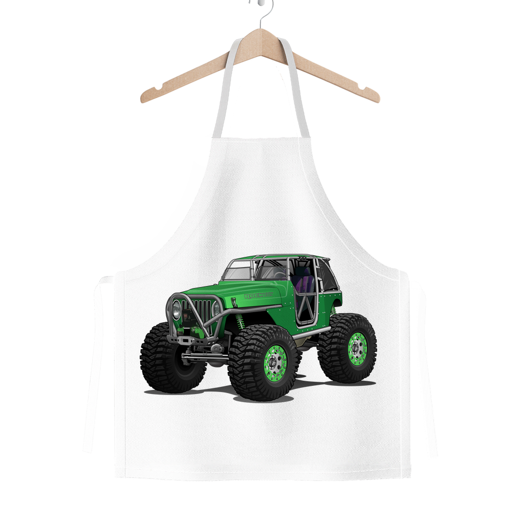 Jeep 4x4 Rocktoy Rock Climber Car Art Classic Sublimation Adult Apron