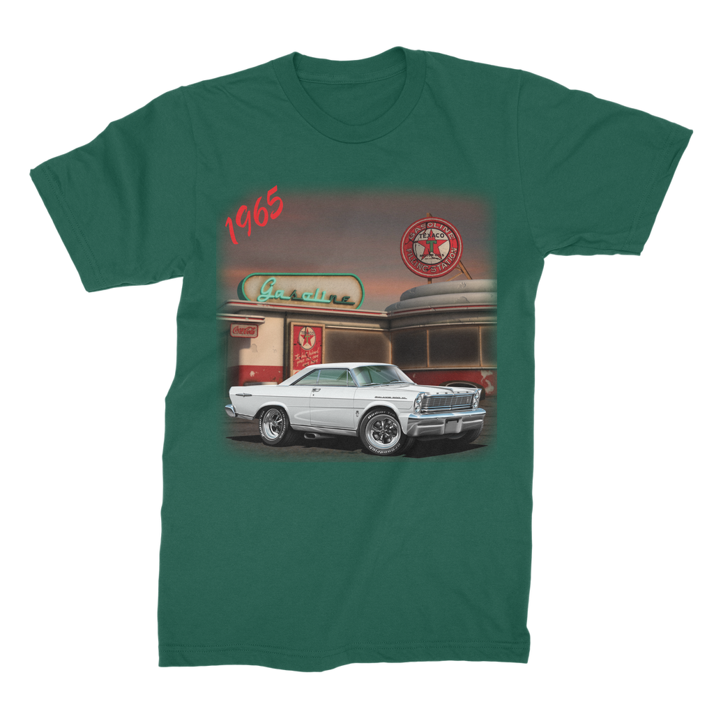 1965 White Galaxie Muscle Car Art Premium Jersey Men's T-Shirt
