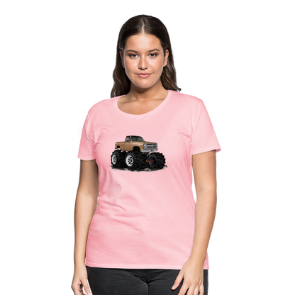 1986 Chevrolet 4x4 Pickup Truck Car Art Women’s Premium T-Shirt - pink