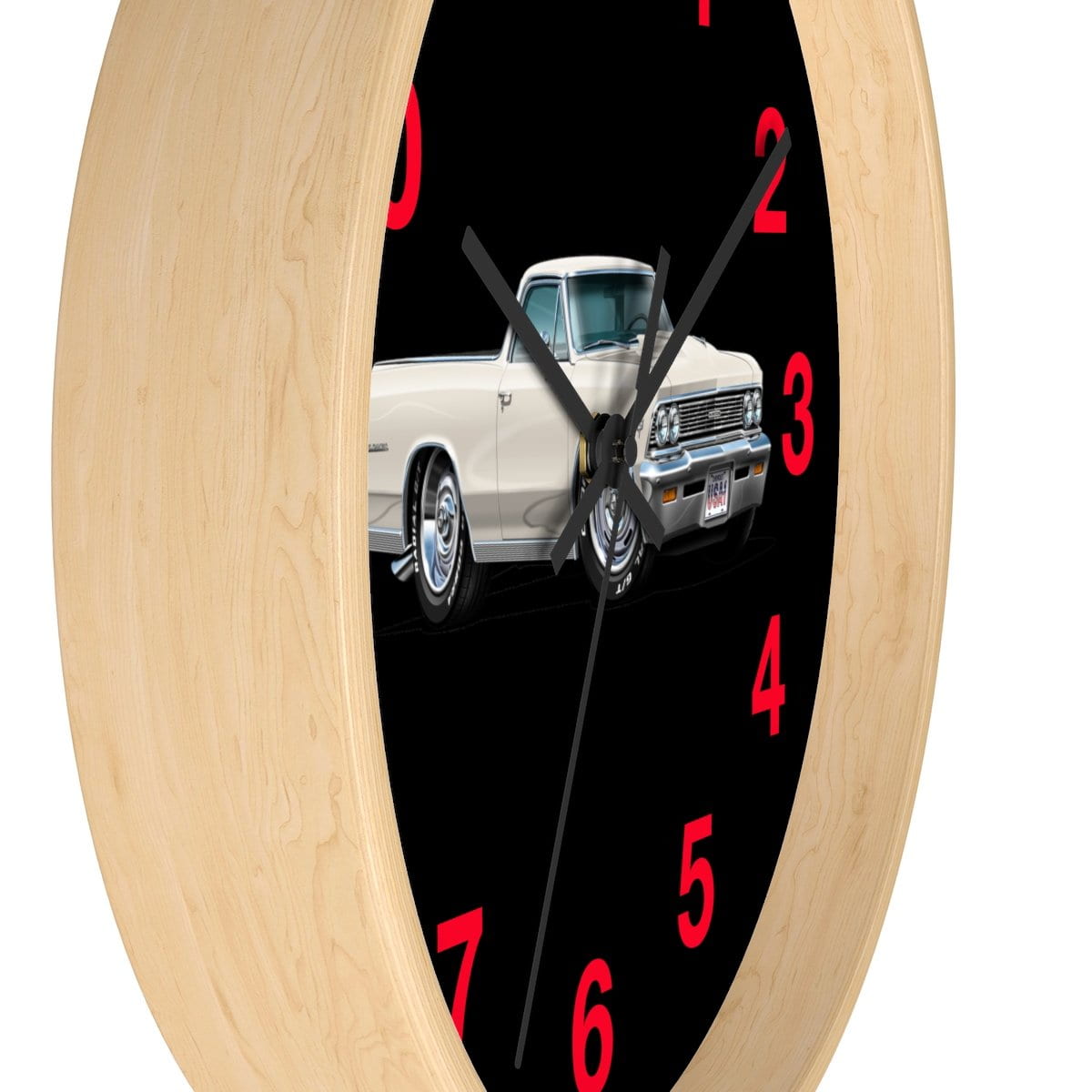 1966 El Camino Car Art Muscle Car Wall clock