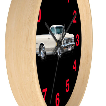 1966 El Camino Car Art Muscle Car Wall clock